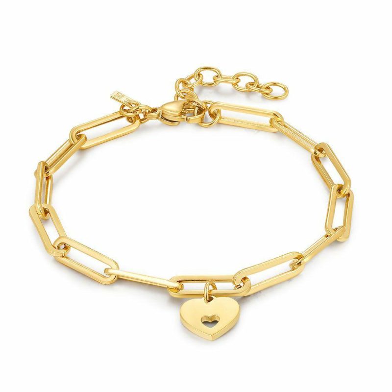 Bracelets | Bracelet en Acier Poli Goudkleur – Femmes Bijoux Bracelets