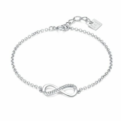 Bracelets | Bracelet en Argent, Infini, Zircons Blanc – Femmes Bijoux Blanc